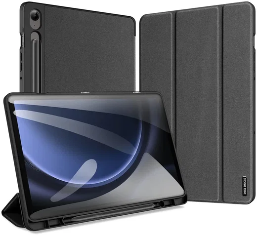 Dux Ducis Domo Samsung Tab S10 Lite / S10 FE / S9 FE / S9 Hoes Book Case Zwart afbeelding 2