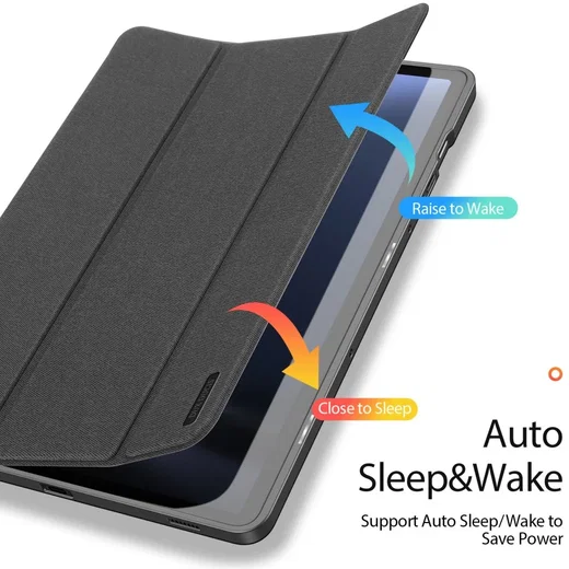 Dux Ducis Domo Samsung Tab S10 Lite / S10 FE / S9 FE / S9 Hoes Book Case Zwart afbeelding 3