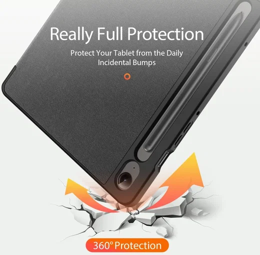 Dux Ducis Domo Samsung Tab S10 Lite / S10 FE / S9 FE / S9 Hoes Book Case Zwart afbeelding 4