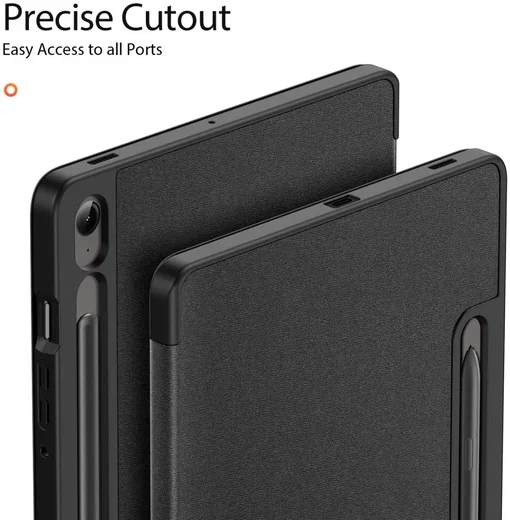 Dux Ducis Domo Samsung Tab S10 Lite / S10 FE / S9 FE / S9 Hoes Book Case Zwart afbeelding 9