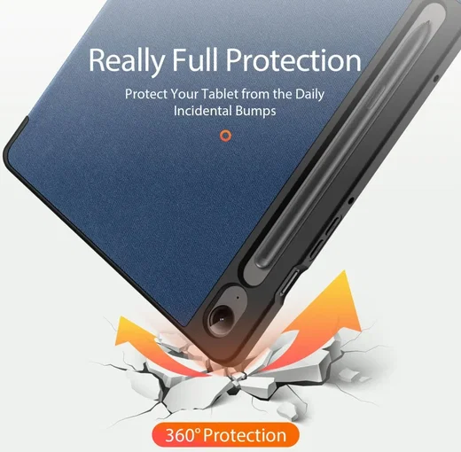 Dux Ducis Domo Samsung Tab S10 Lite / S10 FE / S9 FE / S9 Hoes Book Case Blauw afbeelding 4