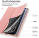 Dux Ducis Domo Samsung Tab S10 Lite / S10 FE / S9 FE / S9 Hoes Book Case Roze afbeelding 10