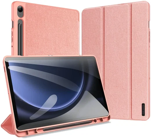 Dux Ducis Domo Samsung Tab S10 Lite / S10 FE / S9 FE / S9 Hoes Book Case Roze afbeelding 2