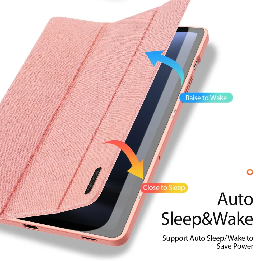 Dux Ducis Domo Samsung Tab S10 Lite / S10 FE / S9 FE / S9 Hoes Book Case Roze afbeelding 3