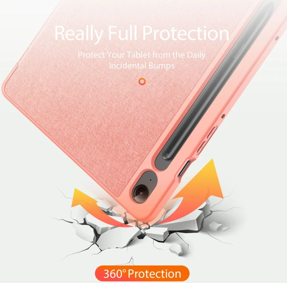 Dux Ducis Domo Samsung Tab S10 Lite / S10 FE / S9 FE / S9 Hoes Book Case Roze afbeelding 4