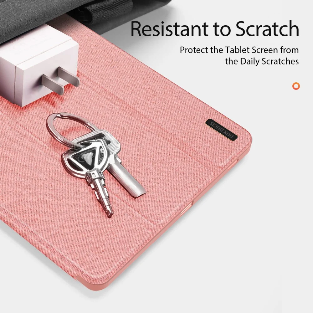 Dux Ducis Domo Samsung Tab S10 Lite / S10 FE / S9 FE / S9 Hoes Book Case Roze afbeelding 8