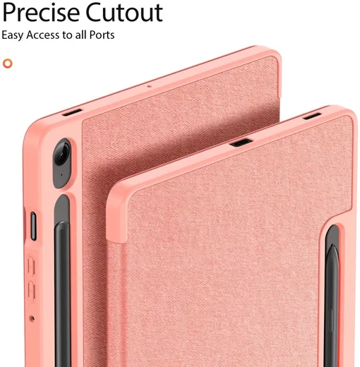 Dux Ducis Domo Samsung Tab S10 Lite / S10 FE / S9 FE / S9 Hoes Book Case Roze afbeelding 9