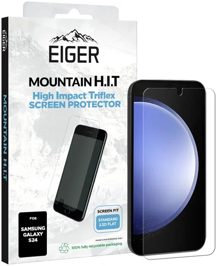 Eiger Mountain H.I.T Samsung Galaxy S24 Display Folie (2-Pack) afbeelding 1