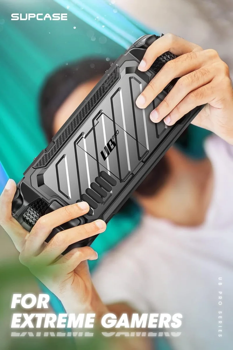 SUPCASE UB Pro Steam Deck Hoesje Full Protect met Grip en Stand Zwart afbeelding 7