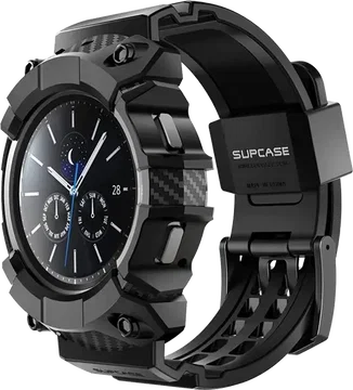 SUPCASE UB Pro - Samsung Galaxy Watch 4 46MM Hoesje - met Bandje - Zwart
