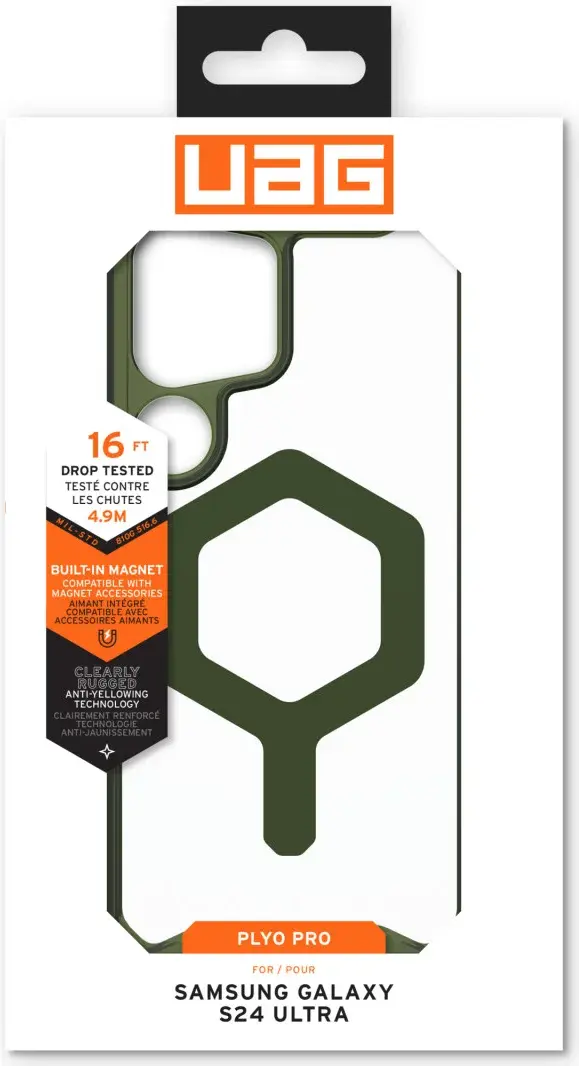 UAG Plyo Samsung Galaxy S24 Ultra Hoesje Ice Olive afbeelding 18
