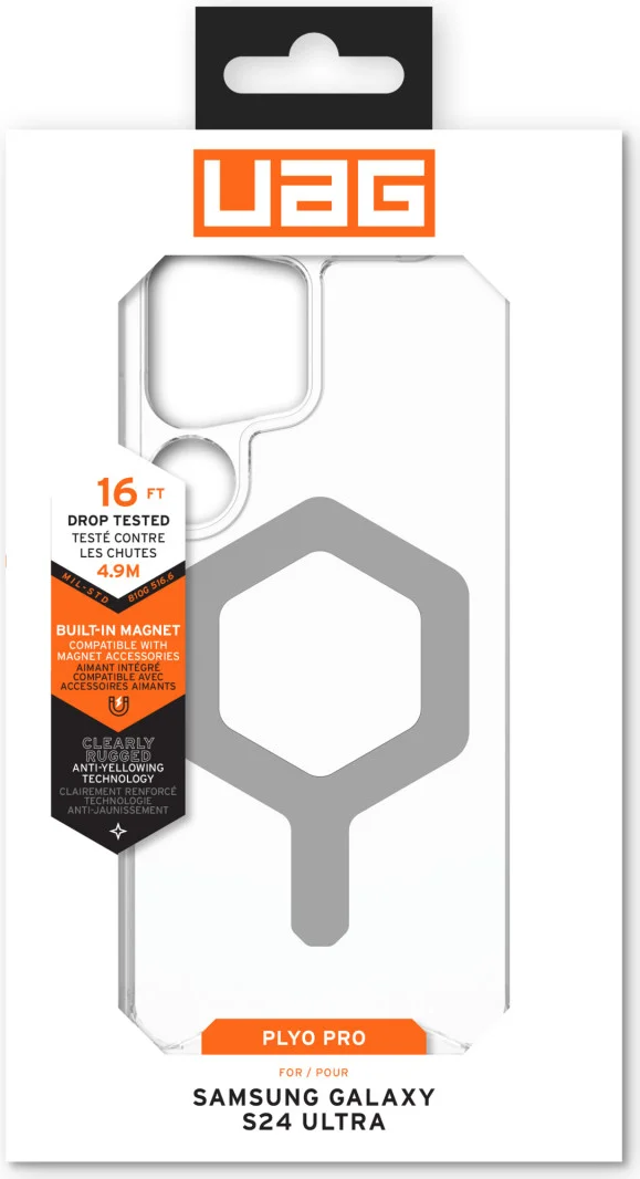 UAG Plyo Samsung Galaxy S24 Ultra Hoesje Back Cover Ice Zilver afbeelding 27