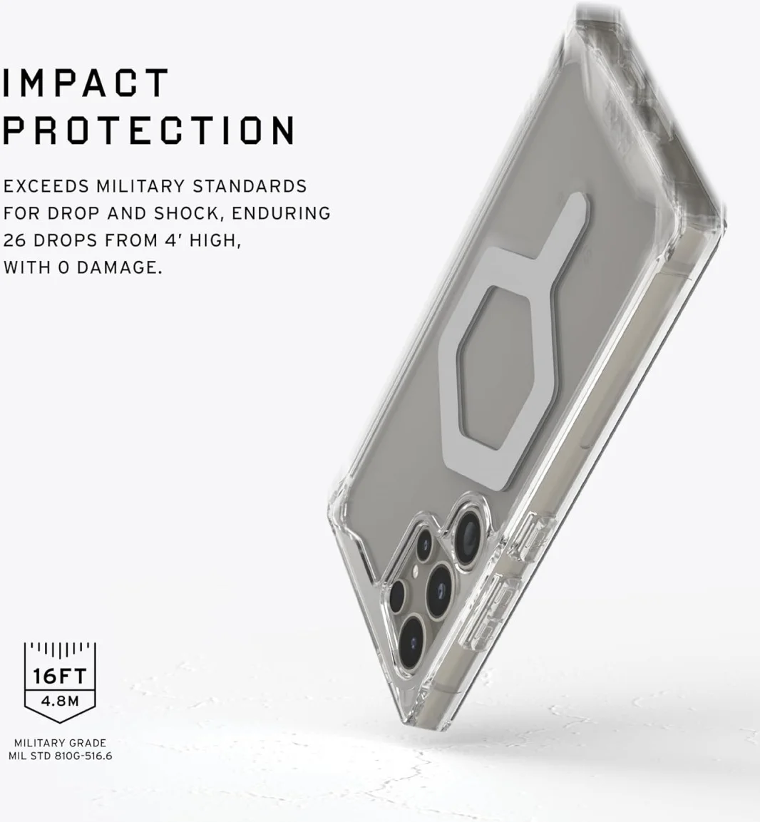 UAG Plyo Samsung Galaxy S24 Ultra Hoesje Back Cover Ice Zilver afbeelding 6