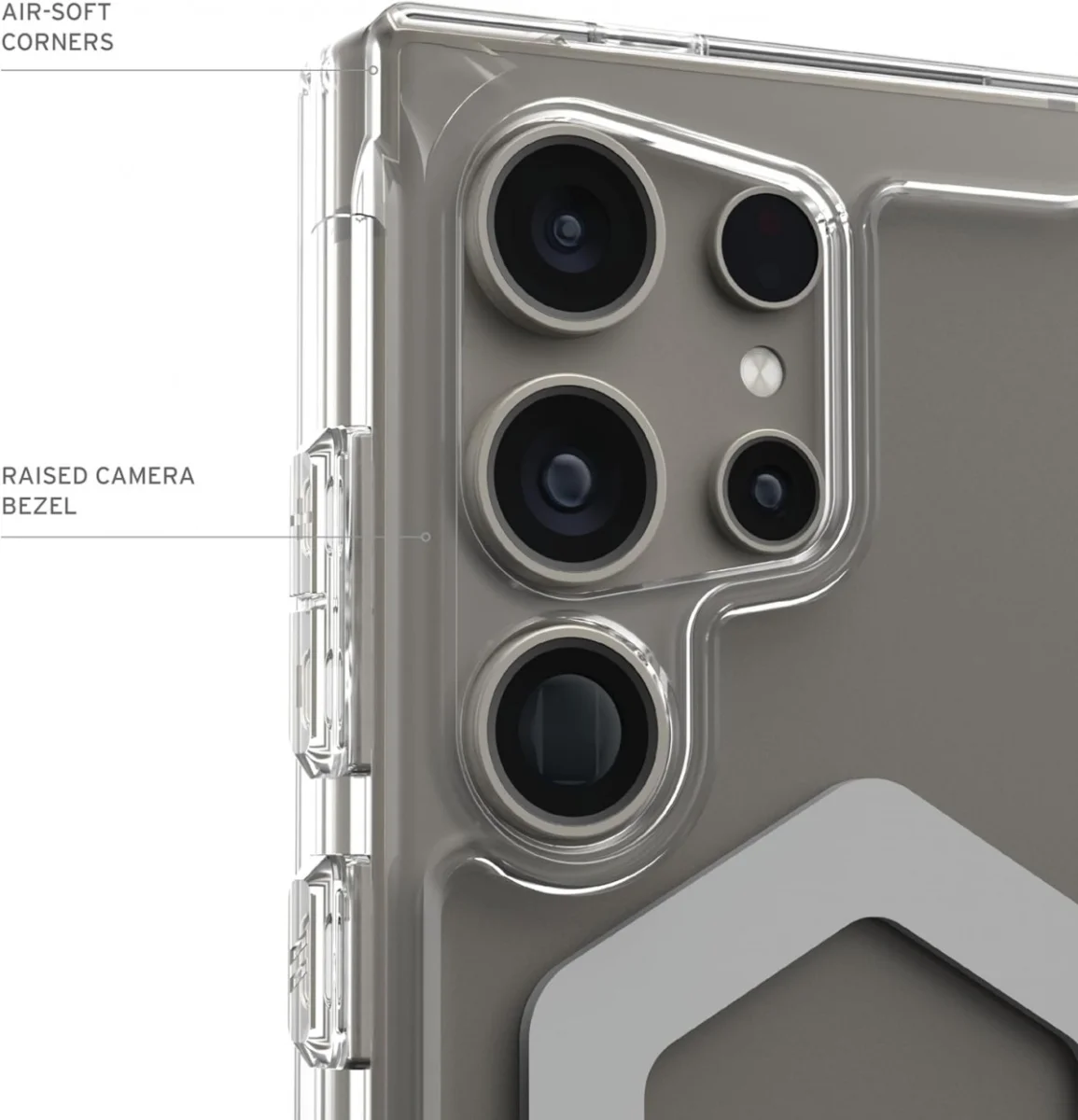 UAG Plyo Samsung Galaxy S24 Ultra Hoesje Back Cover Ice Zilver afbeelding 7