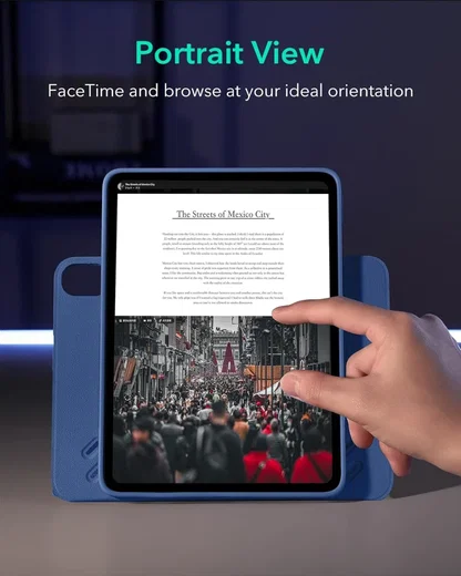 ESR Shift iPad Air 11 (2024/2025) / Air 10.9 (2022/2020) Hoes Book Case Blauw afbeelding 5