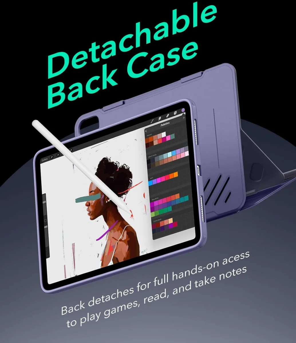 ESR Shift iPad Air 11 (2024/2025) / Air 10.9 (2022/2020) Hoes Book Case Paars afbeelding 5