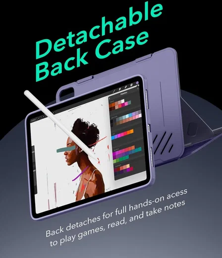 ESR Shift iPad Air 11 (2024/2025) / Air 10.9 (2022/2020) Hoes Book Case Paars afbeelding 5