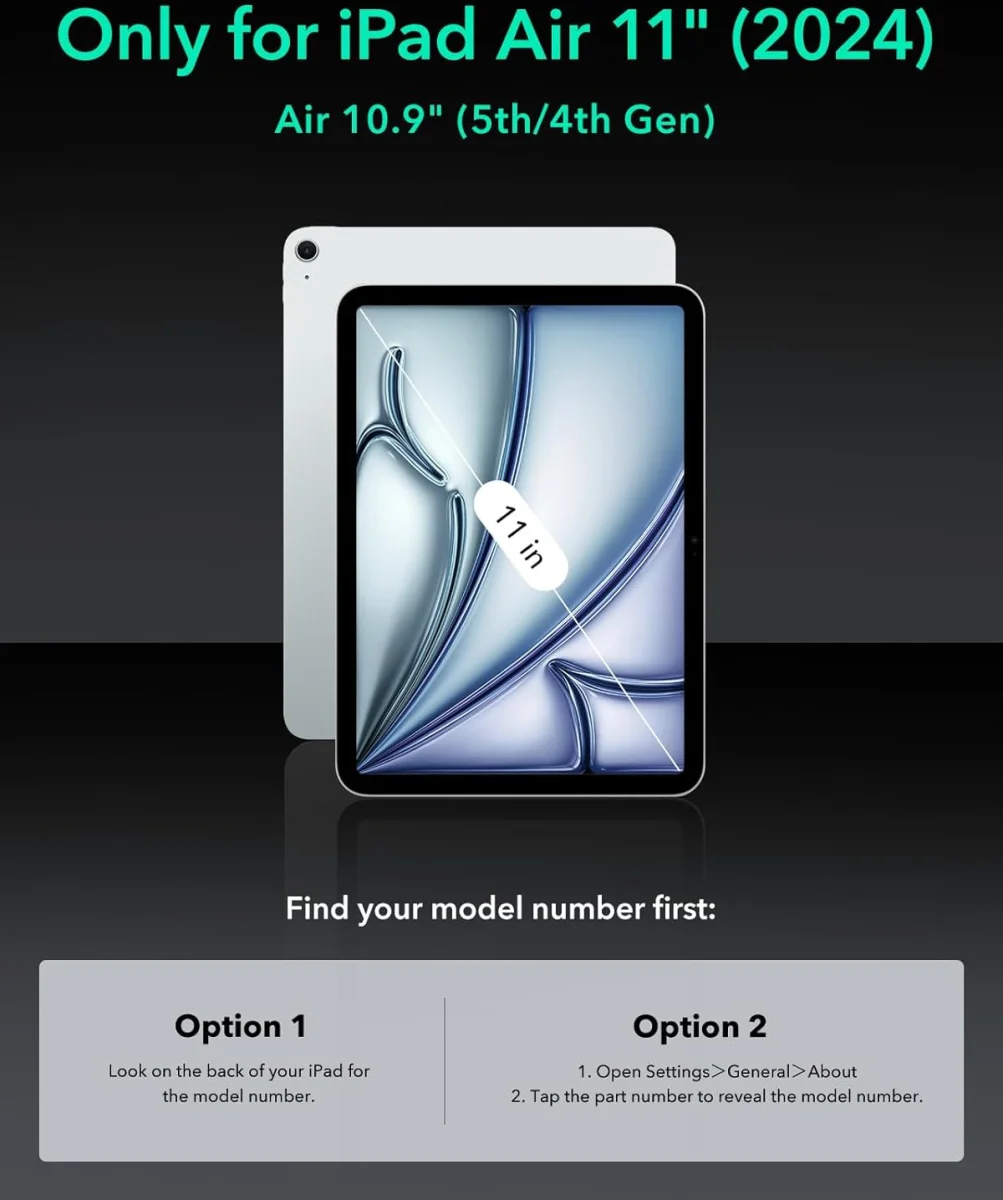 ESR Shift iPad Air 11 (2024/2025) / Air 10.9 (2022/2020) Hoes Book Case Paars afbeelding 8