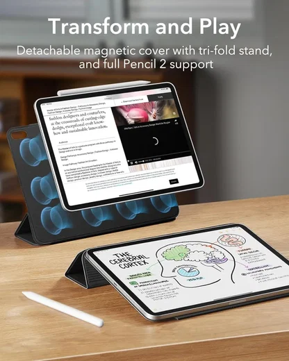 ESR Rebound Magnetic iPad Air 11 (2024/2025)/Air 10.9 (2022/2020) Hoes Zwart afbeelding 2