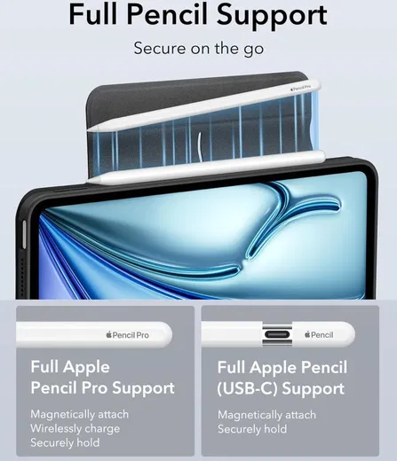 ESR Rebound Hybrid 360 iPad Air 11 (2024/2025)/Air 10.9 (2022/2020) Hoes Zwart afbeelding 7