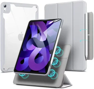 ESR Rebound Hybrid 360 iPad Air 11 (24/25/26)/Air 10.9 (2022/2020) Hoes Grijs