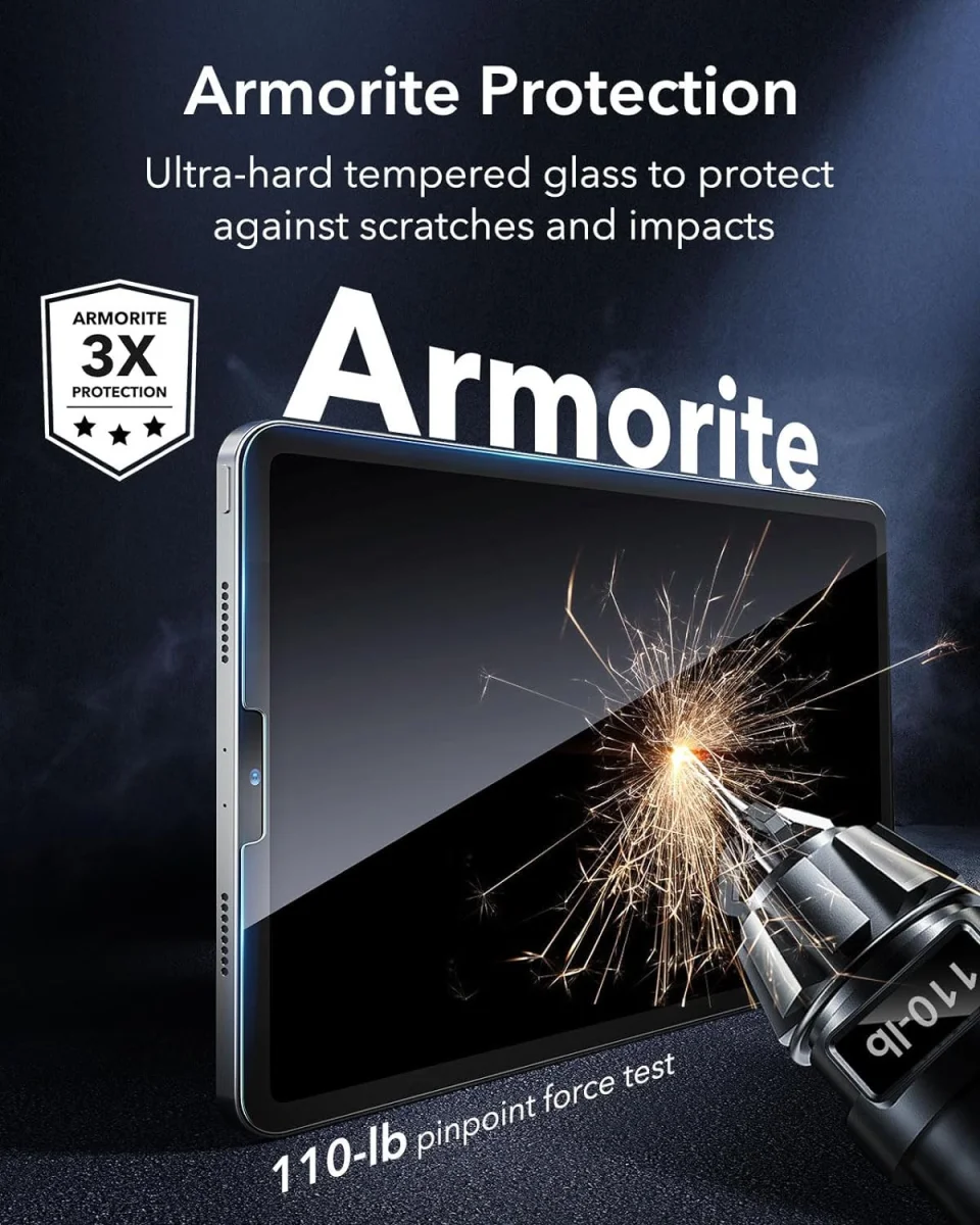 ESR Armorite Apple iPad Air 10.9 / iPad Pro 11 Screen Protector 2-Pack afbeelding 2