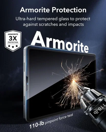 ESR Armorite Apple iPad Air 10.9 / iPad Pro 11 Screen Protector 2-Pack afbeelding 2