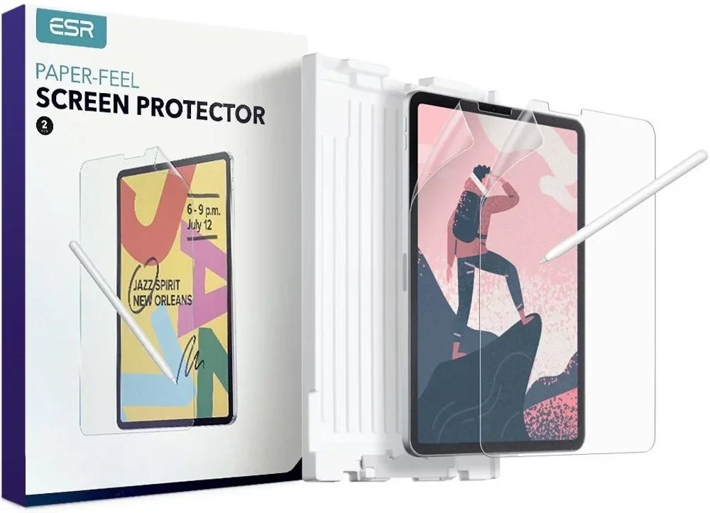 ESR Paper Feel iPad Air 10.9 / iPad Pro 11 Screen Protector 2-Pack afbeelding 1