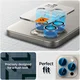 Spigen Optik iPhone 15 Pro/15 Pro Max Camera Protector Titanium 2-Pack afbeelding 3