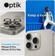 Spigen Optik iPhone 15 Pro/15 Pro Max Camera Protector Titanium 2-Pack afbeelding 4