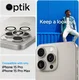 Spigen Optik iPhone 15 Pro/15 Pro Max Camera Protector Wit 2-Pack afbeelding 4