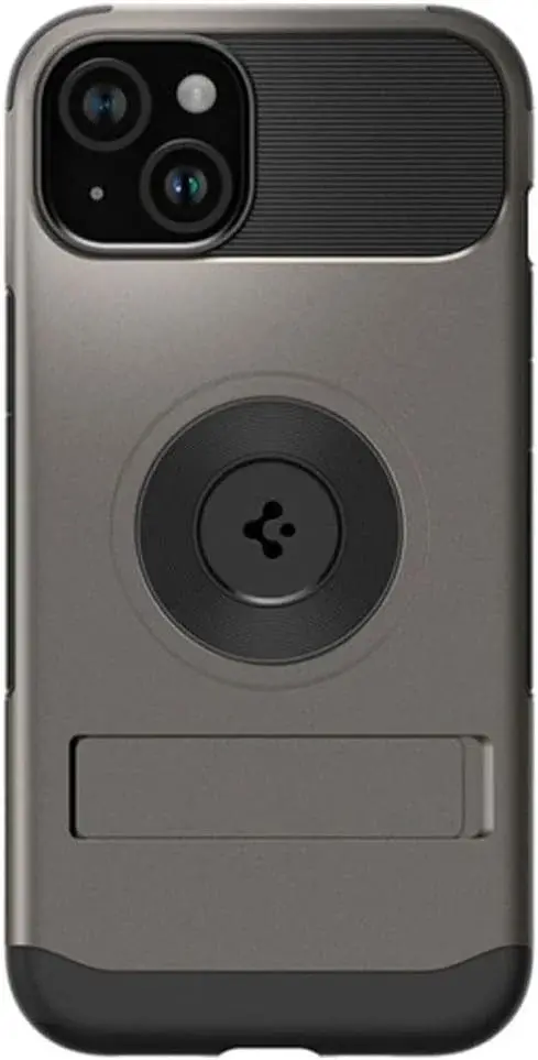 Spigen Slim Armor MagFit Apple iPhone 15 Hoesje MagSafe Gunmetal afbeelding 2