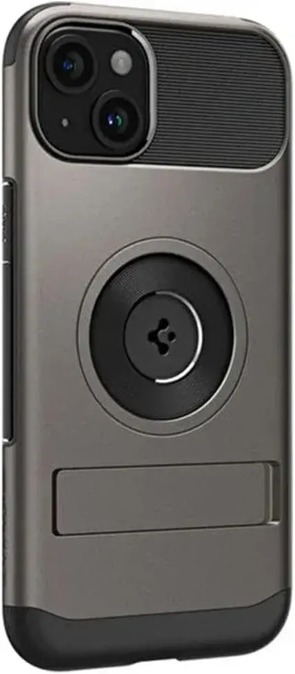 Spigen Slim Armor MagFit Apple iPhone 15 Hoesje MagSafe Gunmetal afbeelding 6
