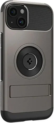 Spigen Slim Armor MagFit Apple iPhone 15 Hoesje MagSafe Gunmetal afbeelding 6