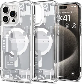 Spigen Ultra Hybrid Zero One MagSafe iPhone 15 Pro Max Hoesje Wit