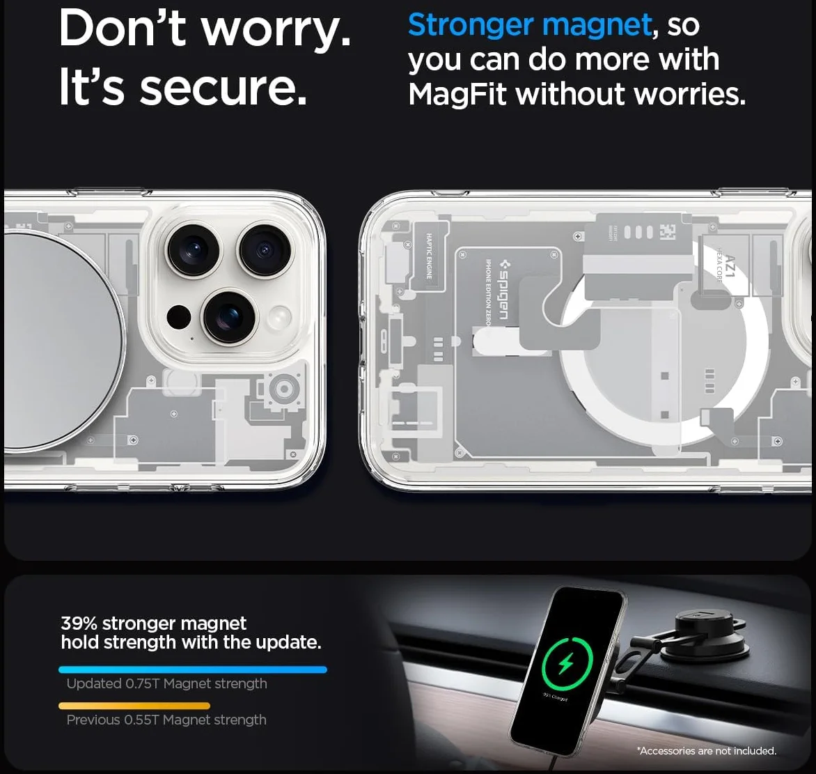 Spigen Ultra Hybrid Zero One MagSafe iPhone 15 Pro Max Hoesje Wit afbeelding 6