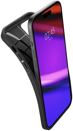 Spigen Core Armor Apple iPhone 15 Hoesje Back Cover Zwart afbeelding 2