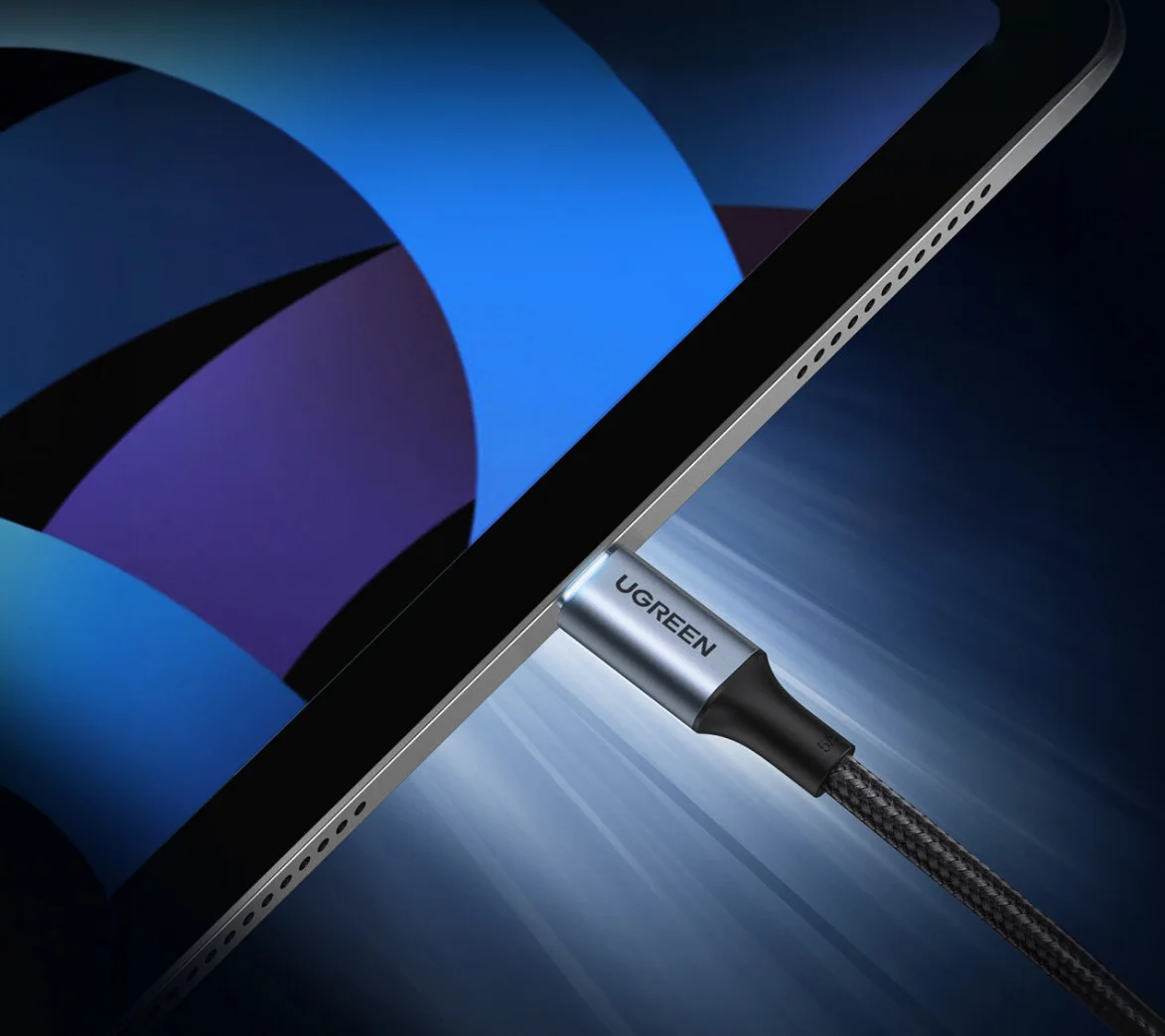 UGREEN USB-C naar USB-C Data en Laadkabel 100W 0.5M Grijs afbeelding 8