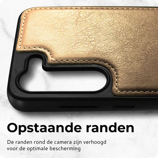 Rosso Elite Samsung S23 Ultra Hoesje MagSafe Book Case Leer Lichtbruin afbeelding 8