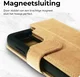 Rosso Elite Samsung S23 Ultra Hoesje MagSafe Book Case Leer Lichtbruin afbeelding 9