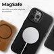 Rosso Elite iPhone 15 Pro Max Hoesje Leer MagSafe Zwart afbeelding 7