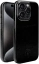 Rosso Elite iPhone 15 Pro Max Hoesje Leer MagSafe Zwart