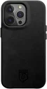 Rosso Elite iPhone 15 Pro Hoesje Leer Back Cover MagSafe Zwart