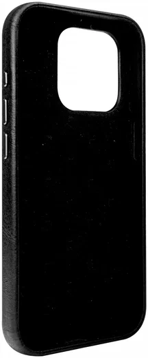 Rosso Elite iPhone 15 Pro Hoesje Leer Back Cover MagSafe Zwart afbeelding 11