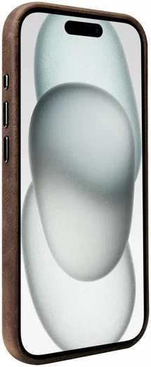 Rosso Elite iPhone 15 Hoesje Leer Back Cover MagSafe Bruin afbeelding 6