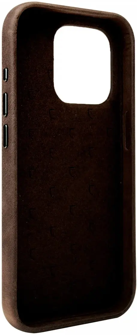 Rosso Elite iPhone 15 Hoesje Leer Back Cover MagSafe Bruin afbeelding 11