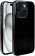 Rosso Elite iPhone 15 Hoesje Leer Back Cover MagSafe Zwart afbeelding 2