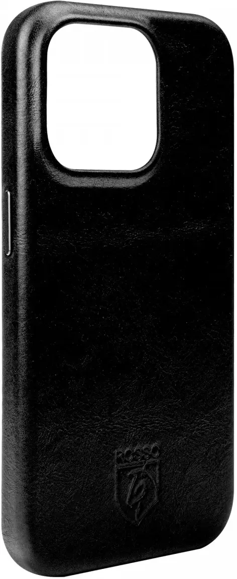 Rosso Elite iPhone 15 Hoesje Leer Back Cover MagSafe Zwart afbeelding 10