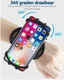 Universele 360° Verstelbare Sport Telefoonhouder Polsband Zwart afbeelding 3