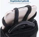Universele 360° Verstelbare Sport Telefoonhouder Polsband Zwart afbeelding 5